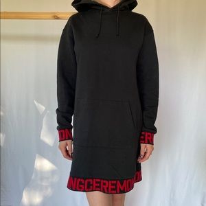 Opening Ceremony Black Sweatshirt Dress